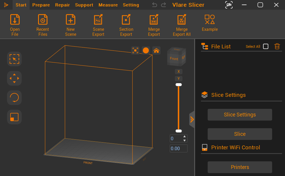 Digital Dental Workflow software interface showing AI slicing and print management